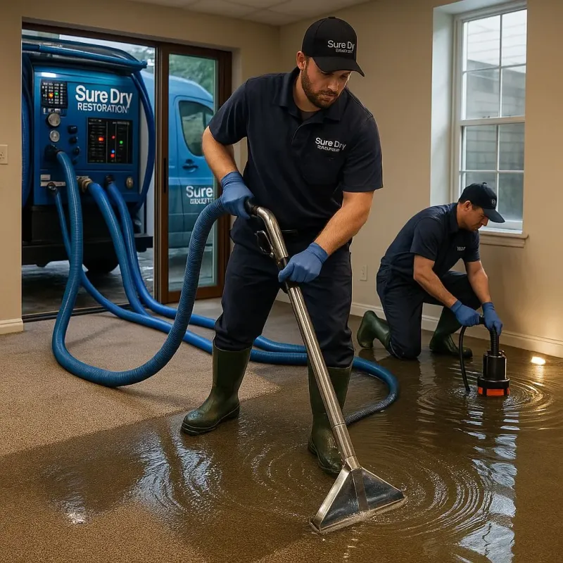 Water Extraction and Removal process in Sachse, TX